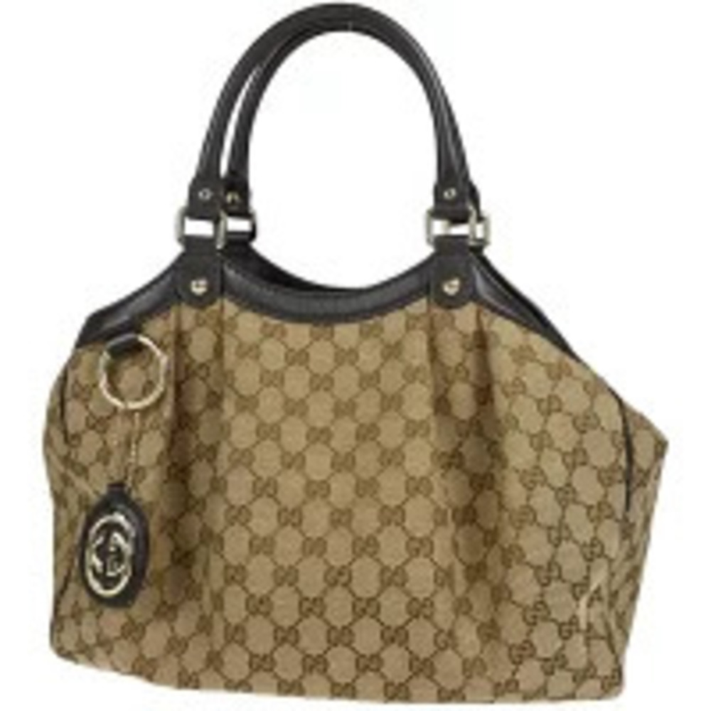 Gucci GG Sukey 2way Shoulder Bag canvas brown